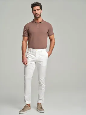 Basic slim fit chino trousers