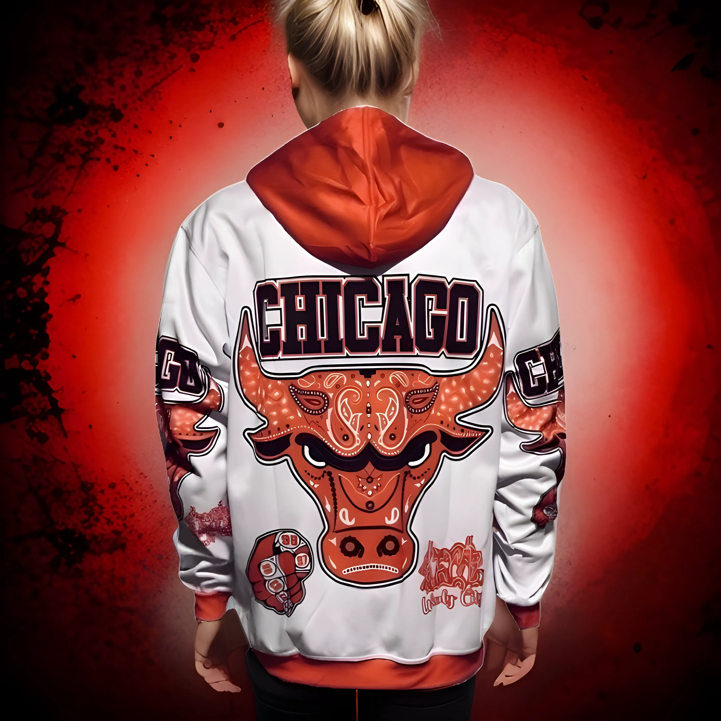 ^CHICAGO^ PULLOVER HOODIES (FLEECY LINED)