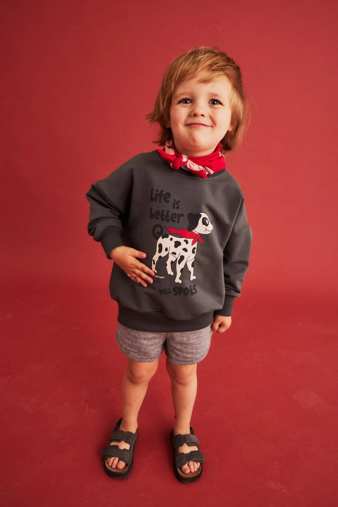 Dalmatian Sporty Shorts Grey [only 6-8 Years left]