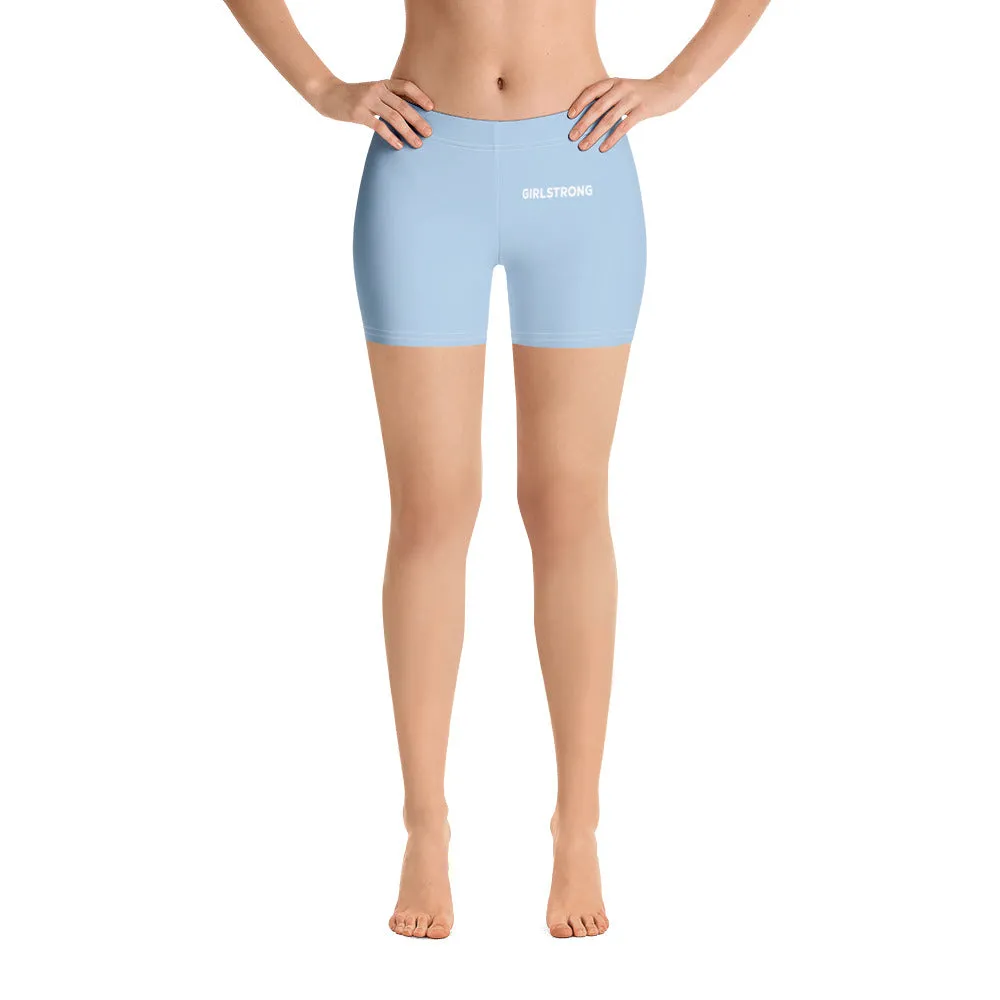 ELEVATED ESSENTIALS, SLIM AND SCULPT SHORTS BABE BLUE