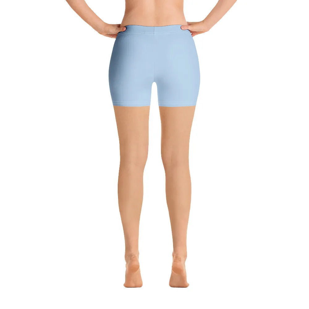 ELEVATED ESSENTIALS, SLIM AND SCULPT SHORTS BABE BLUE