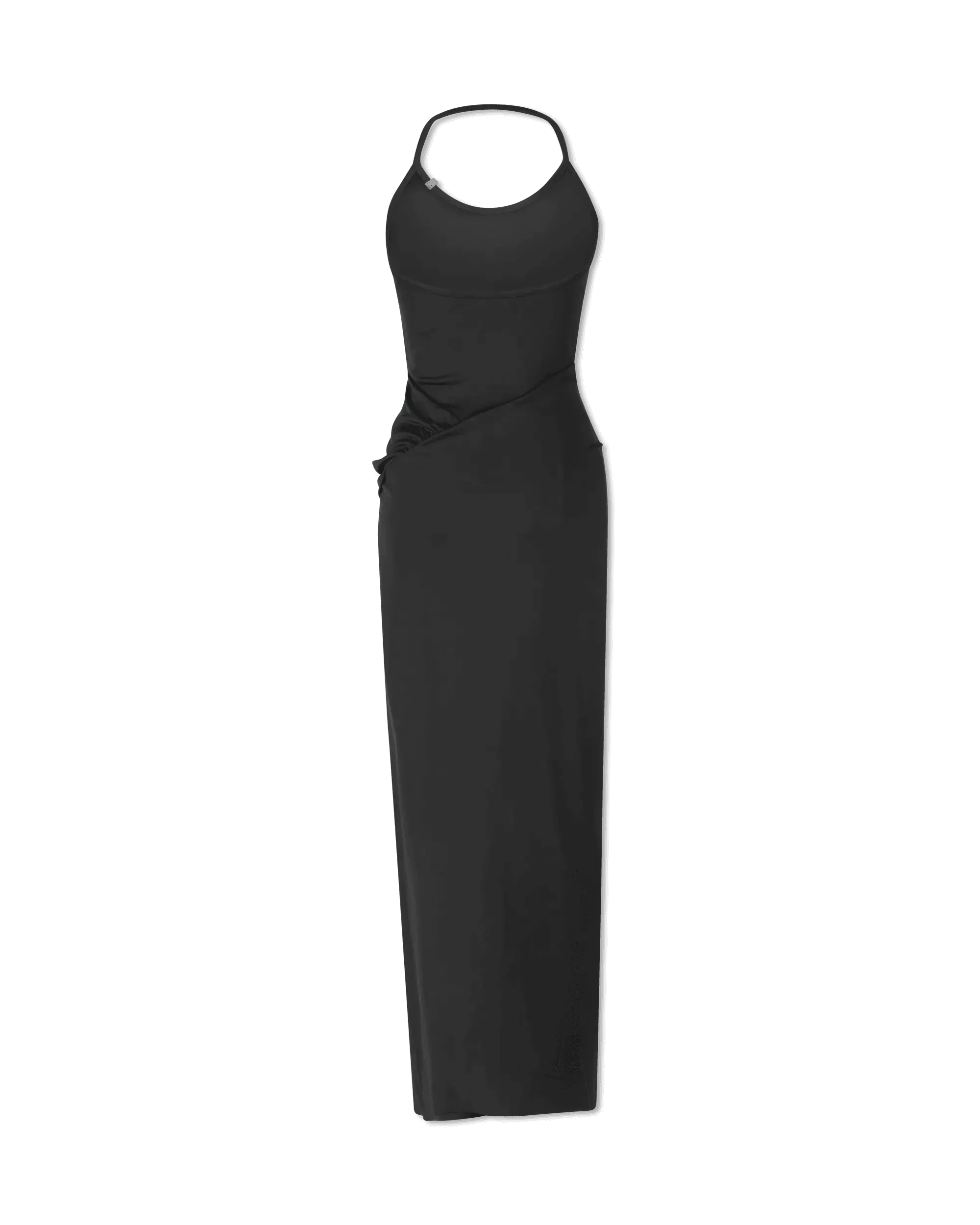 Halter Front Knotted Maxi Dress