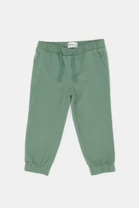 Infant Boys Green Chino Jogger