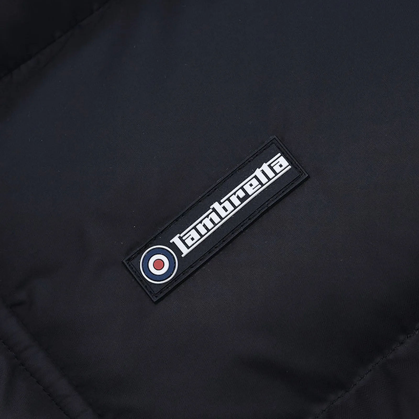 Lambretta Mens Hooded Puffer Padded Raglan Jacket