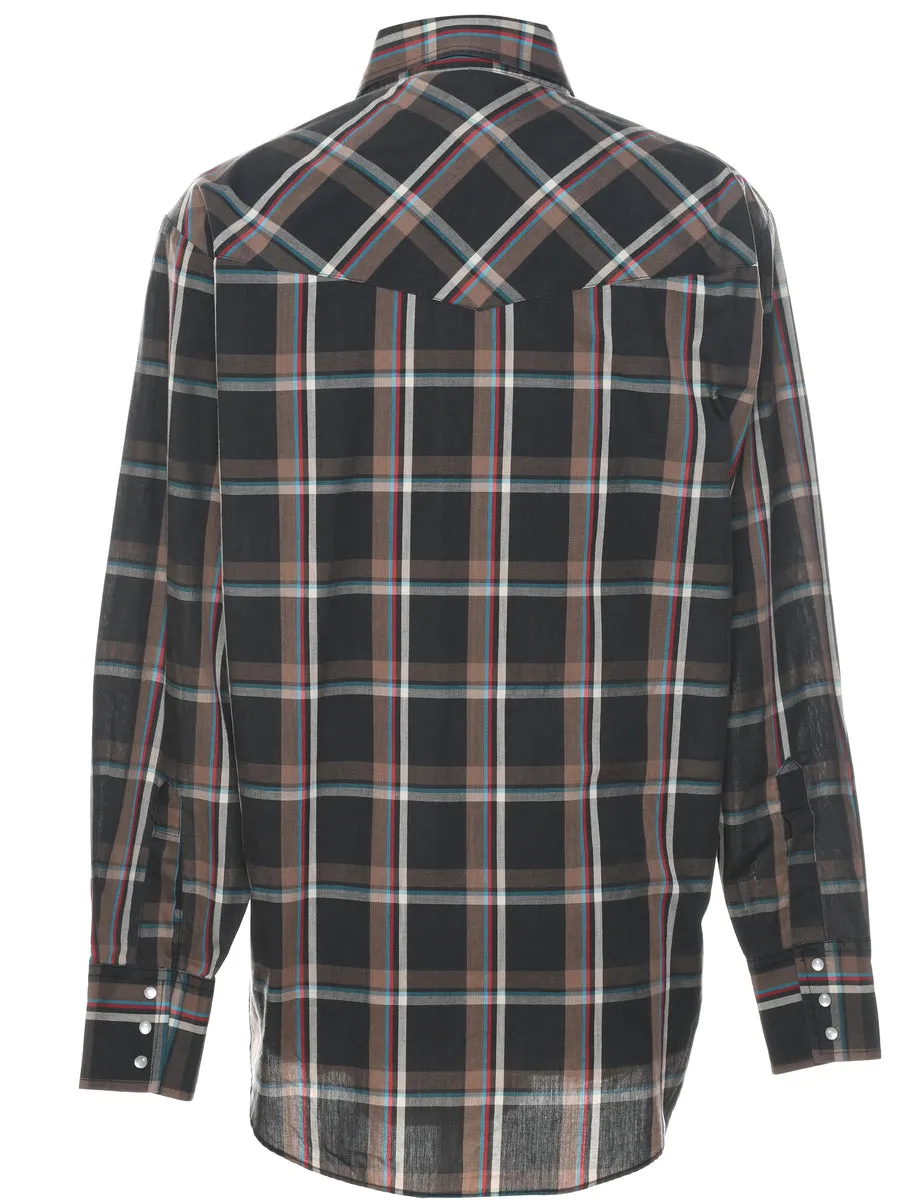 Multi-colour Checked Western Shirt - M