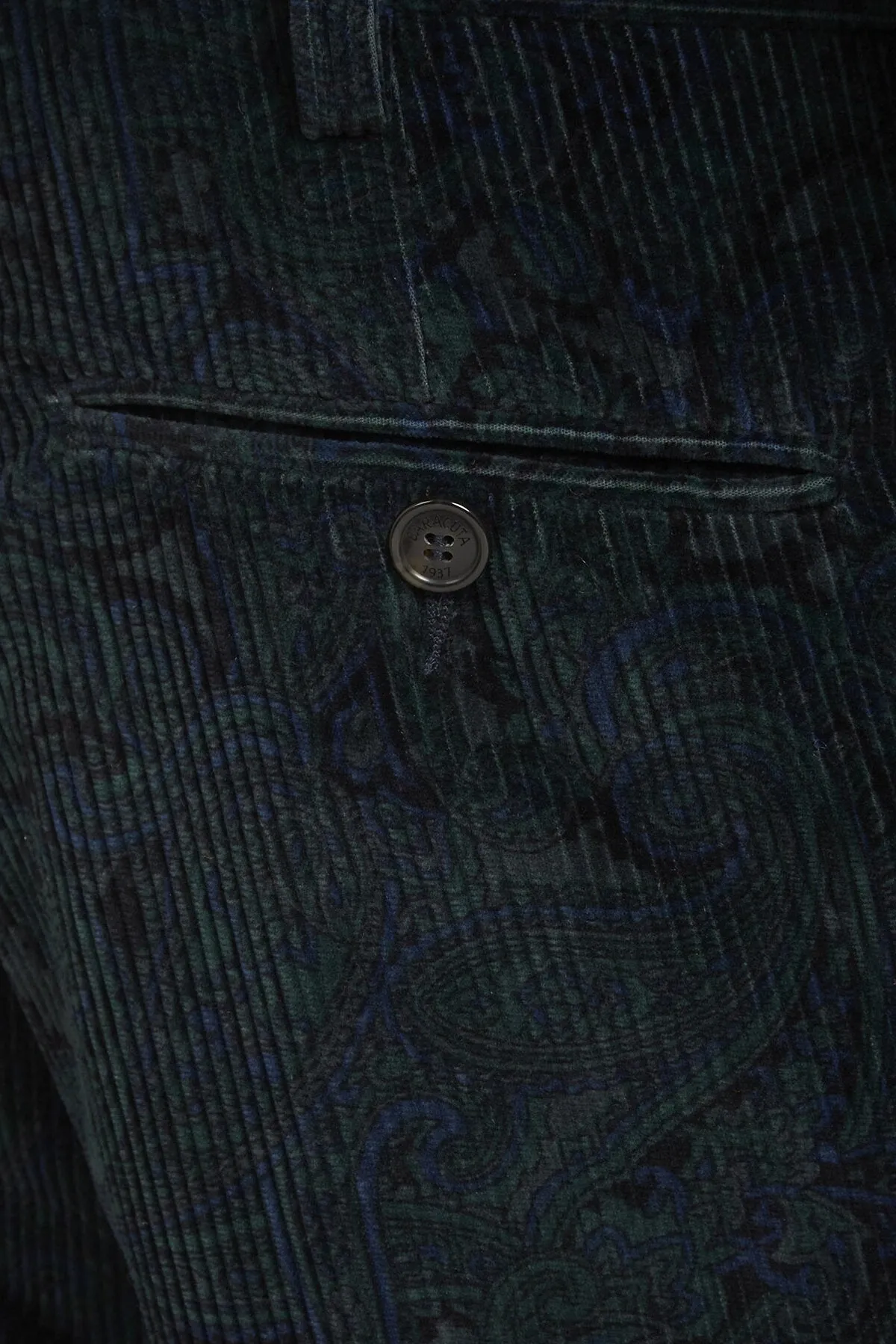 Patterned Corduroy Trousers