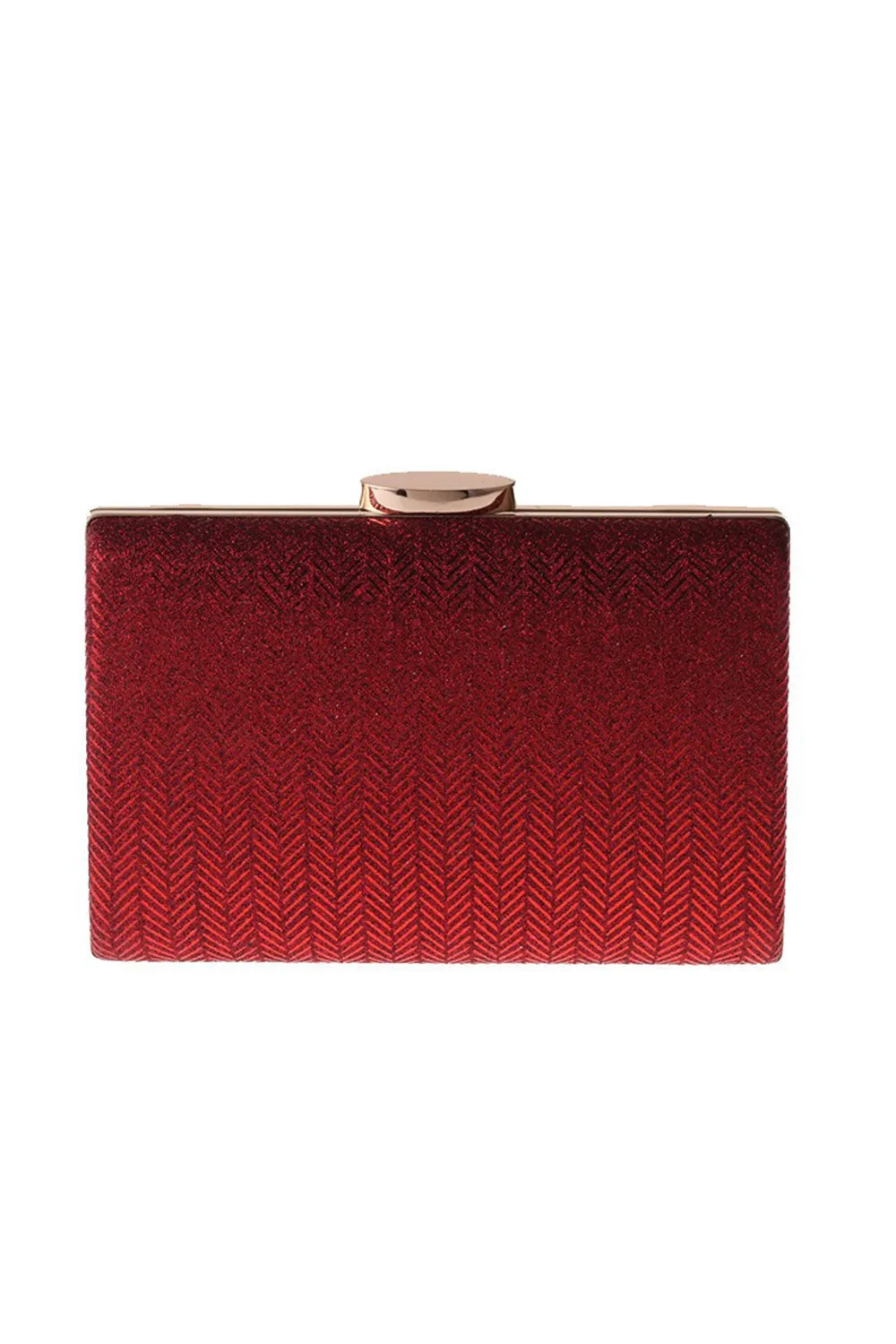 Simple Red Square Clutch Bag