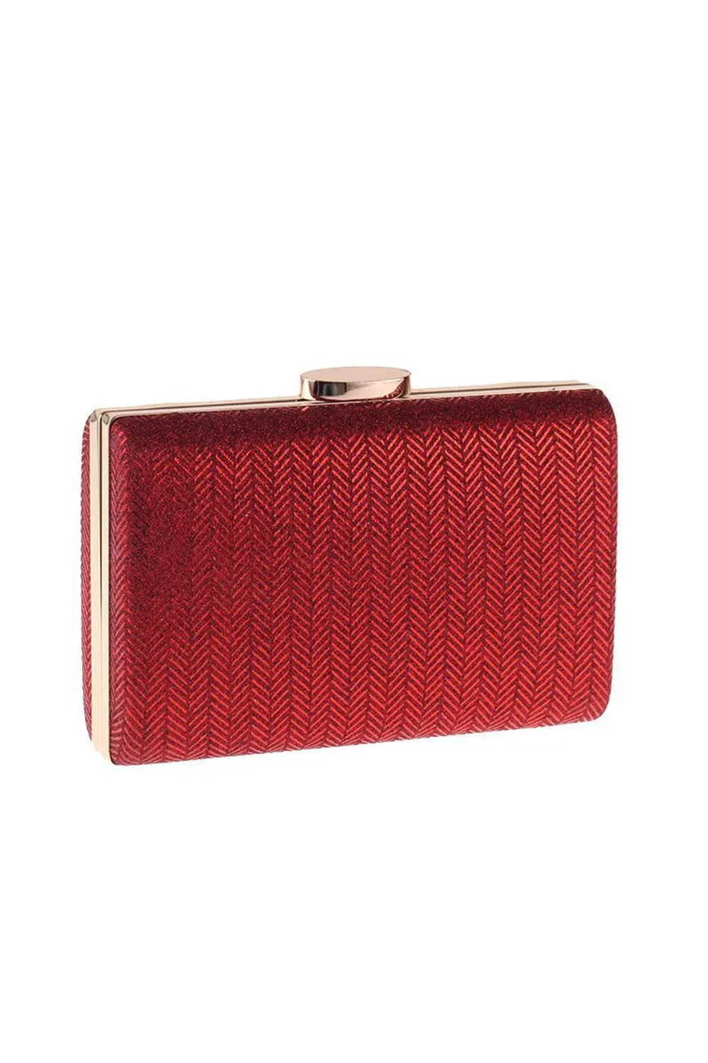 Simple Red Square Clutch Bag