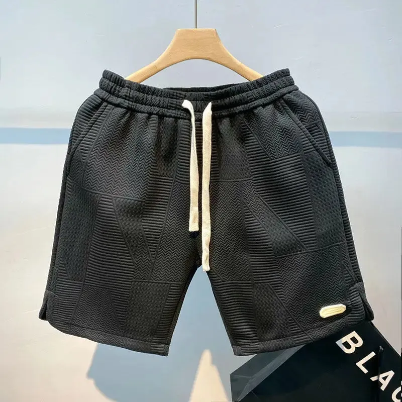 Textured Men's Summer Shorts for Sporty Looks