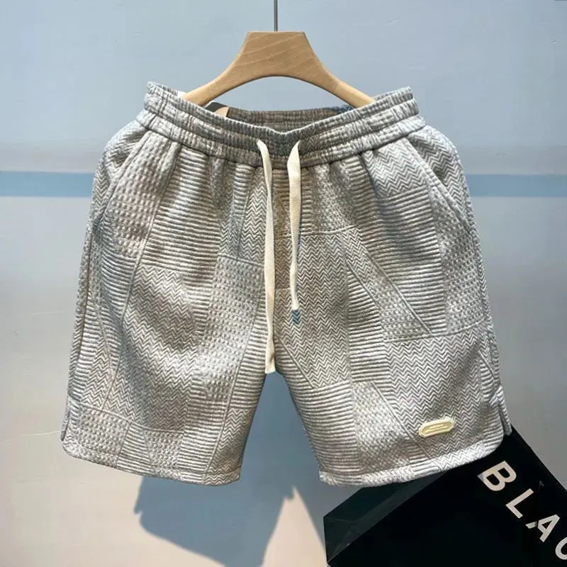 Textured Men's Summer Shorts for Sporty Looks