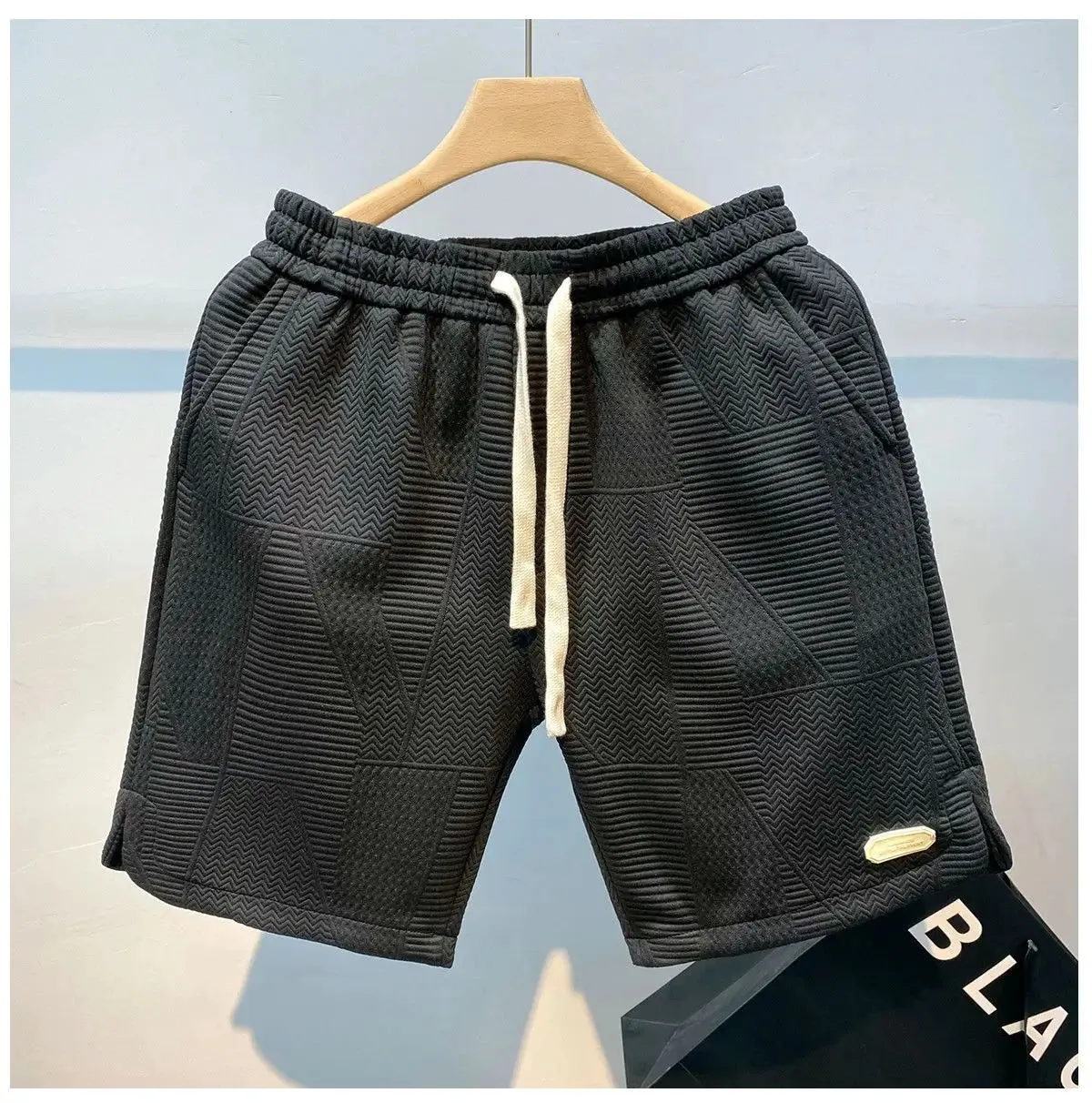 Textured Men's Summer Shorts for Sporty Looks