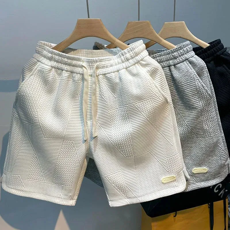 Textured Men's Summer Shorts for Sporty Looks