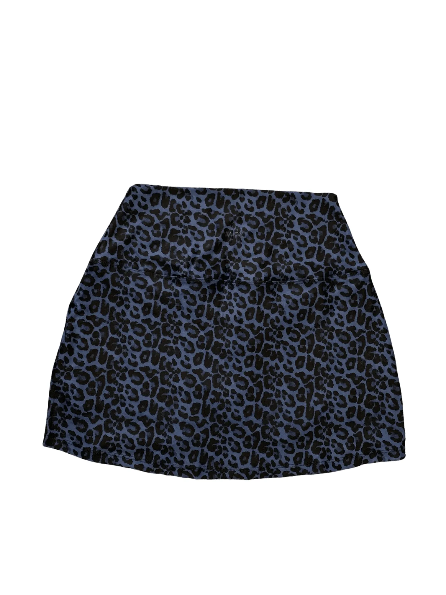 Wear It To Heart Blue Chill Cheetah High Waist Skort