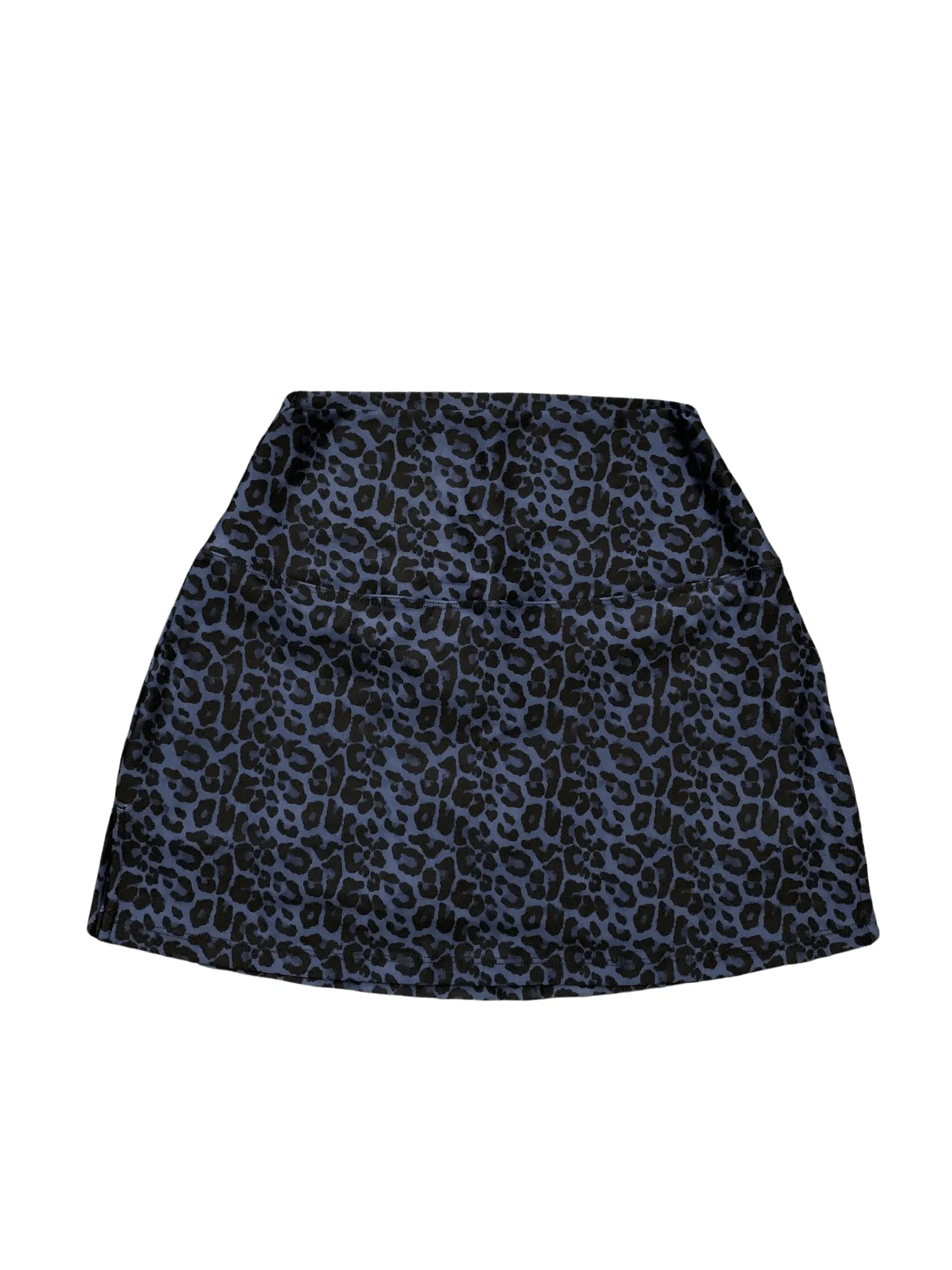 Wear It To Heart Blue Chill Cheetah High Waist Skort