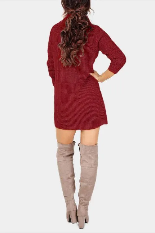 Wholesale Round Neck Long Sleeve Casual Dress