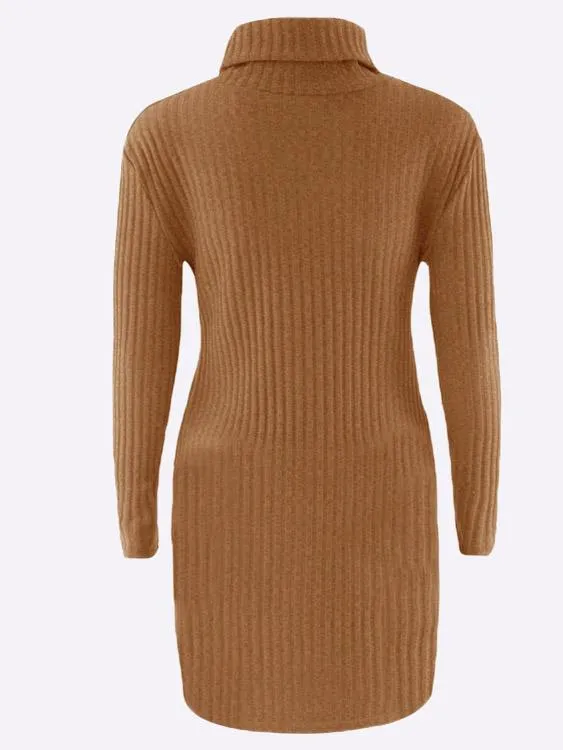 Wholesale Round Neck Long Sleeve Casual Dress